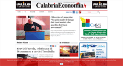 Desktop Screenshot of calabriaeconomia.it
